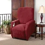 Large Stretch Pique Lift Recliner Slipcover Garnet - Sure Fit