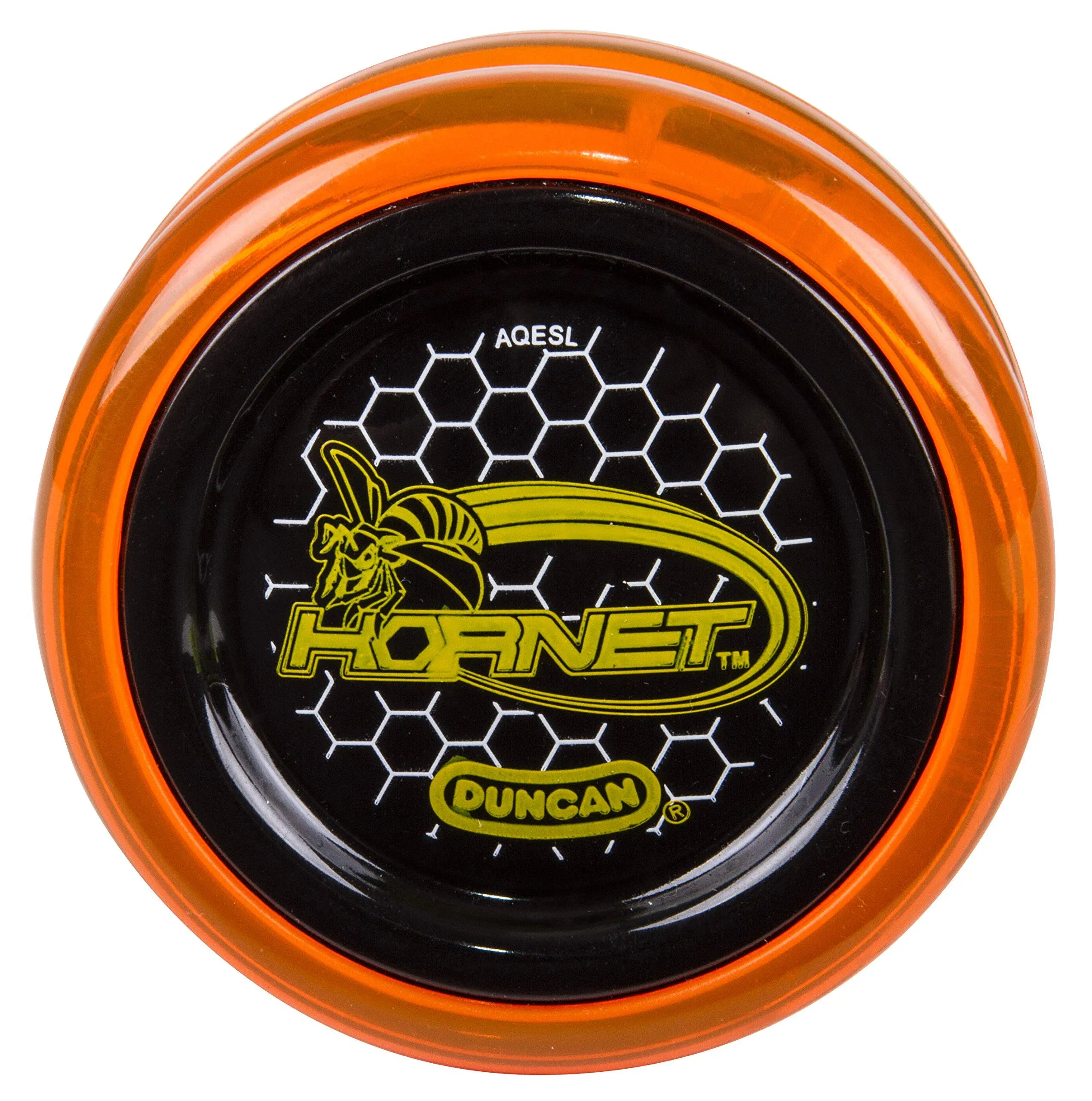 Duncan Toys Hornet Pro Looping Yo-Yo with String, Ball Bearing Axle and Plastic Body, Orange with Black Cap