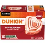 Dunkin&#039; Cinnamania Flavored Coffee 60 Keurig K-Cup Pods