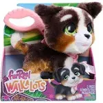 Walk-A-Lots Bernedoodle Interactive Toy, 8-inch Walking Plush Puppy with