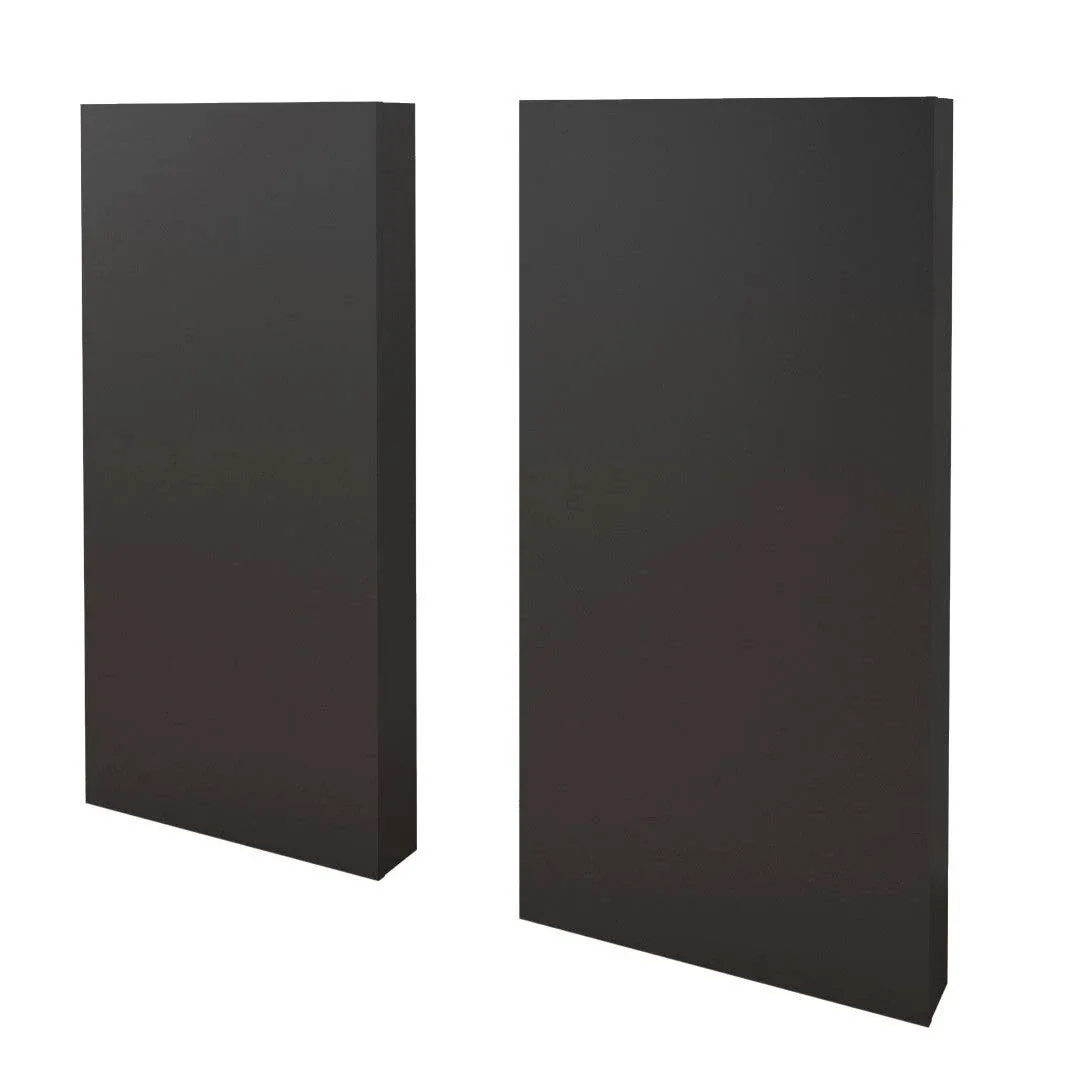 Nexera 365506 Extension Panels (Set of 2) for Nexera Plank Effect Headboards, Black