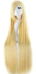 MapofBeauty 40" 100cm Anime Costume Long Straight Cosplay Wig Party Wig (Blonde)