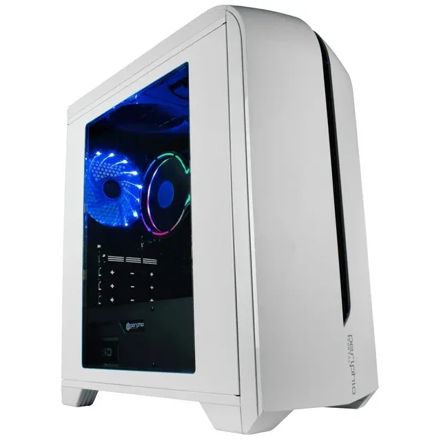 Periphio WarpPrebuilt Gaming Desktop, AMD Ryzen 5 5600G,16GB, 1TB M.2 SSD, White, 5600