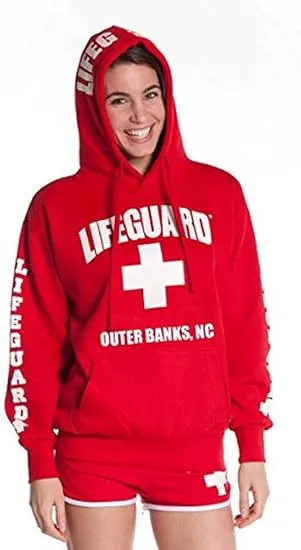 LIFEGUARD Officially Licensed Ladies Outer Banks Printed Pullover Hoodie | Womens Hooded Sweatshirt