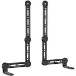 Wali Soundbar Mount Under or Above TV, Universal Sound Bar Mounting Bracket Fits Sound Bars Up to 33 lbs, Fit Most 23 to 90 inch TV with Detachable