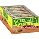 Nature Valley Biscuits, Almond Butter, 1.35 oz Pouch, 16/Box