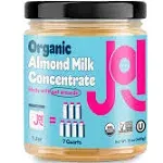 Organic Almond Milk Unsweetened Plain Concentrate by JOI - 27 Servings - Vegan, Kosher, Shelf Stable, Keto-Friendly, Dairy Free, & Fat Free Milk - Organic Almond Milk Powder & Butter Substitute, Coffee & Plant Milk Creamer. Use in Smoothies, Cereal, Ice 