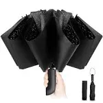 Chakipee Travel Inverted Umbrella Compact Windproof Automatic reverse Umbrellas for Rain