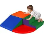 Best Choice Products 4-Piece Kids Climb & Crawl Soft Foam Block Activity Play Structures for Child Development, Color Coordination, Motor Skills - Multicolor