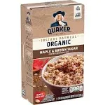 Quaker, Gluten Free Instant Oatmeal, Maple &amp; Brown Sugar, 8 Ct