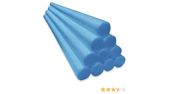 Oodles of Noodles Solid Deluxe Foam Pool Swim Noodles 10 Pack 55 Inch Length