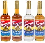 Torani Fall Winter Syrup 4 Pack