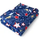 7 lb 40" x 60" Weighted Blanket Minky Fleece Superhero by Bare Home