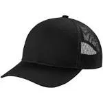 Port Authority YC112 Youth Snapback Trucker Cap - Black