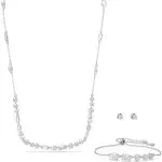 SWAROVSKI MESMERA SET, MIXED CUTS, SCATTERED DESIGN, WHITE, RHODIUM PLATED 5665877