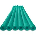 Deluxe Foam Pool Swim Noodles - 6 Pack Green