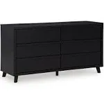 Danziar Black Dresser - Luna Furniture