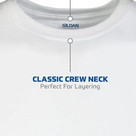 Gildan Men's Crew T-Shirt 6 Pack, White, X-Large