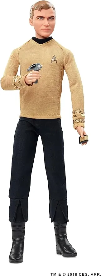 Star Trek The Original Series 50th Anniversary Barbie Black label Captain Kirk