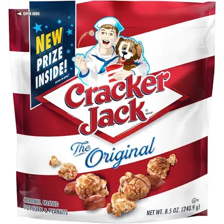 Cracker Jack Original Caramel Coated Popcorn and Peanuts 8.5 Oz. [Pack of 3]