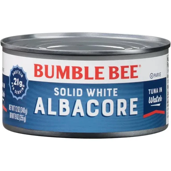 Bumble Bee Solid White Albacore Tuna in Water, 12 oz Pack of 1