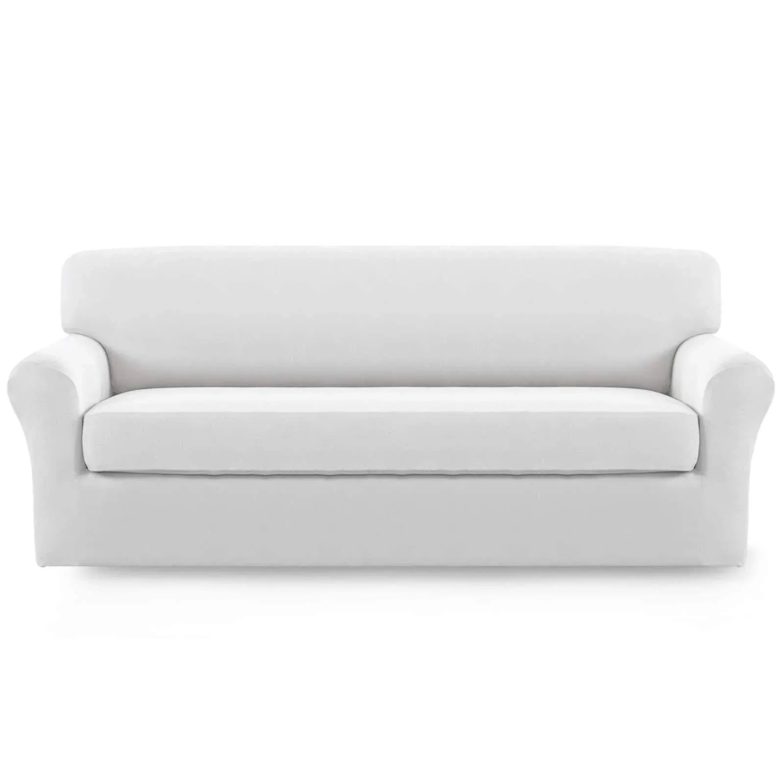 Easy-Going 2 Pieces Microfiber Stretch Sofa Slipcover