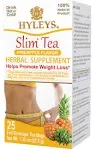 Hyleys Slim Tea Pineapple Flavor - Weight Loss Herbal Supplement Cleanse and Detox - 25 Tea Bags (1 Pack)