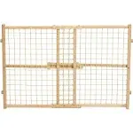 Dogs Wood/wire Mesh Pet Gate By Midwest Homes, 24h X 29-41.5, Natural