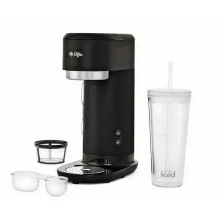 Mr. Coffee Single-Serve Iced &amp;Hot Coffee Maker with Reusable Tumbler New