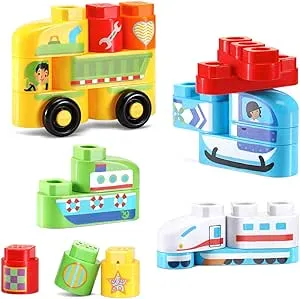 Leap Frog Leap Builders Soar and Zoom Vehicles Learning Blocks Toy 2+ years New