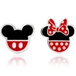 Mickey &amp; Minnie Mouse Stud Earrings