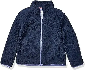 Amazon Essentials Girls and Toddlers' Sherpa Fleece Full-Zip Jacket