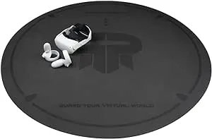 Rebuff Reality VR Mat-Super Soft 55" x 0.28" Round Exercise Mat-Comfortable, Non-Slip, Meditation Mat for VR Dancing Virtual Reality