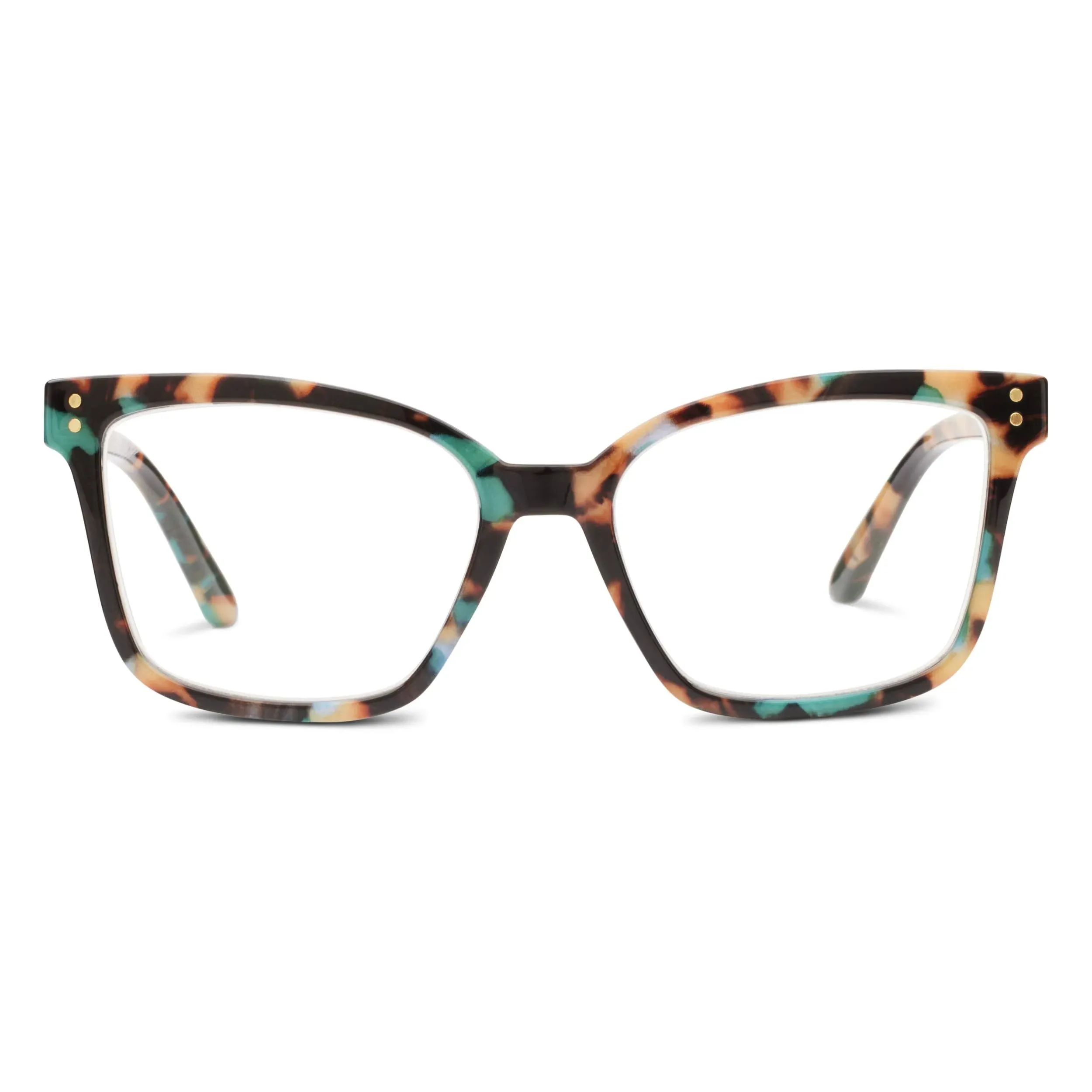 Peepers Reading Glasses Blue Light Octavia Teal Botanico 3.00