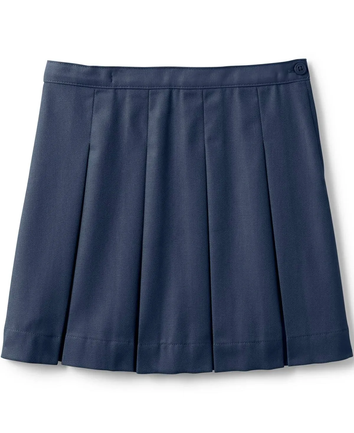 Lands' End Women's Poly-Cotton Box Pleat Skirt