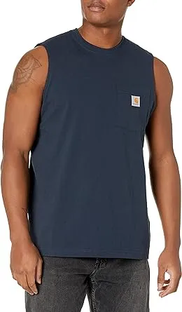 Carhartt Men's Relaxed Fit Heavyweight Sleeveless Pocket TShirt