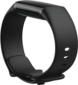 Fitbit Charge 5 & 6 Infinity Accessory Band, Official Product, Black, Large