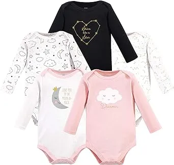 Hudson Baby unisex-baby Cotton Long-sleeve Bodysuits