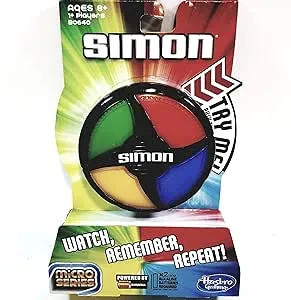 Basic Fun Simon Micro Series Edition Pocket Travel Handheld Portable Strategy 1 or More Player Game