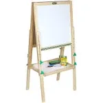 Crayola Kids Mini Dual Sided Wooden Art Easel w/ Chalkboard & Dry Erase Supplies