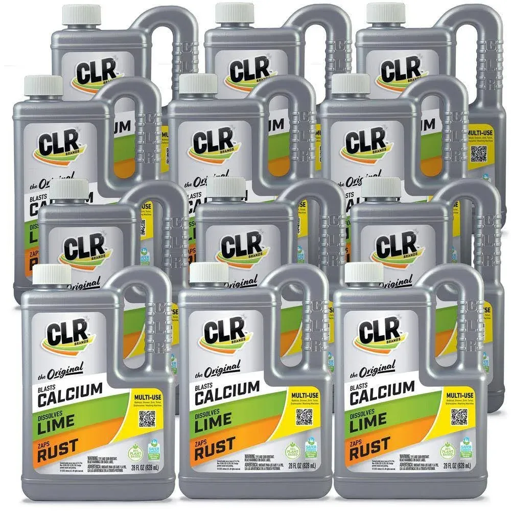 CLR CL-12 Calcium, Lime & Rust Remover, 28 oz. - Quantity 12