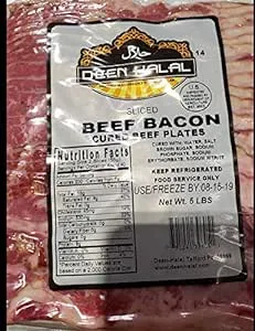 Deen Halal Sliced Beef Bacon 5Lb