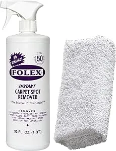 FOLEX Cemko Cleaning Cloth Instant Carpet Spot Remover Kit, 32oz