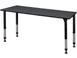 Kee 72" x 30" Height Adjustable Classroom Table - Grey