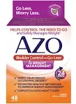 AZO Bladder Control with Go-Less Daily Supplement, Helps Reduce Occasional Urgency* and Leakage†††, 54 Count Capsules