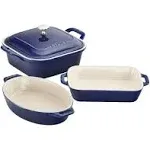 Staub 4-Piece Baking Dish Set ,Dark Blue