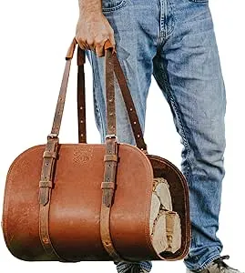 Woodman's Pal Premium Buffalo Leather Log Carrier