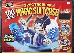 Ideal Magic Spectacular Magic Suitcase, Easy Way to Learn Magic Tricks with Props, Perfect for Beginner Magicians, Over 100 Tricks, For Ages 8 and up