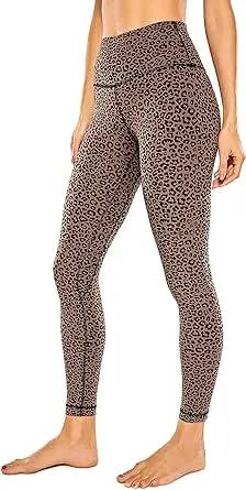 CRZ YOGA Women Naked Feeling Yoga Pants 25 Inches - 7/8 High Waisted Workout Leggings