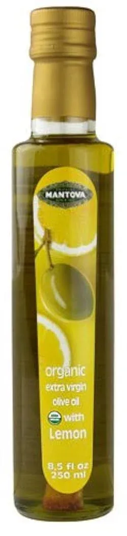 Mantova Lemon Organic Flavored Extra Virgin Olive Oil (Pack of 2)